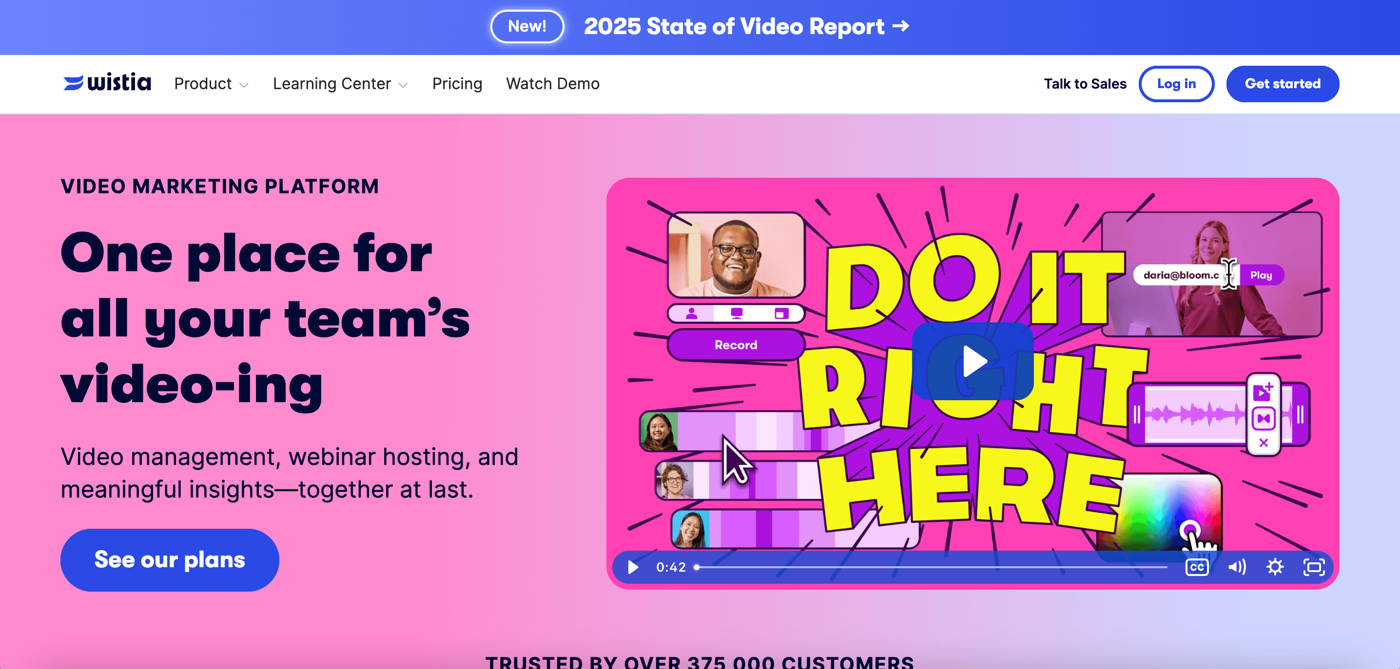 Wistia Home Services Screenshot